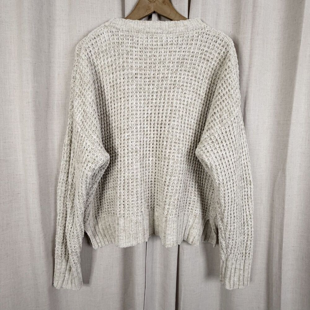 summer beach waffle knit boho cozy oversized sweater l/xl beach riot resort wear - Picture 9 of 11